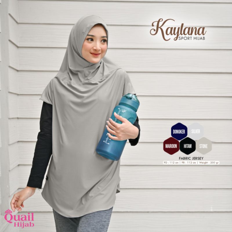 KAYLANA QUAIL HIJAB SPORT  DAILY JILBAB SPORT BERGO SPORT JILBAB BAJU HIJAB BAJU
