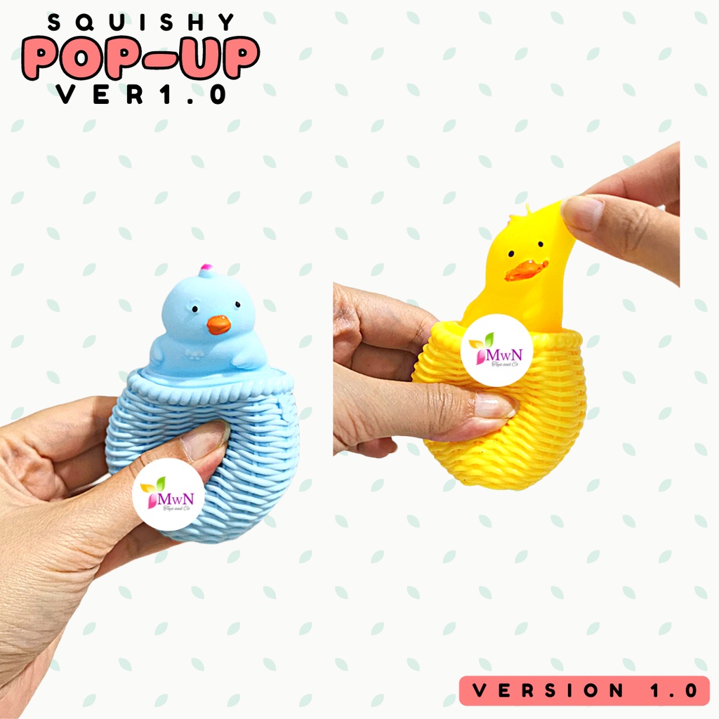 MWN Mainan Squishy Pop up Animal ver 1.0 / squishy Anti stress ver 1.0