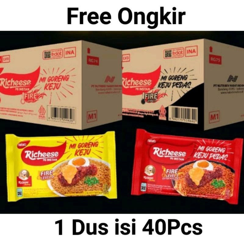 

Mie Richeese 1 Carton isi 40Pcs Free Ongkir