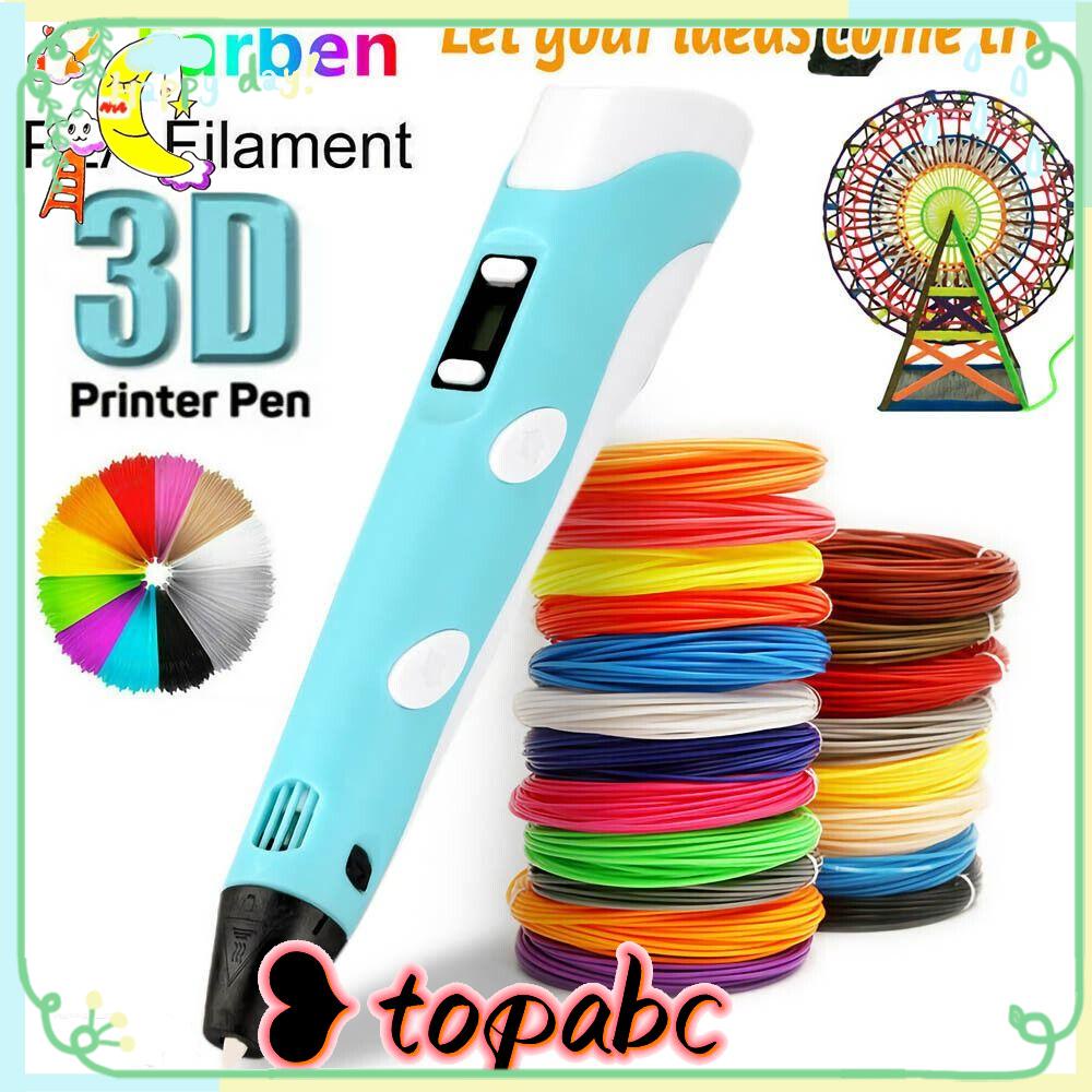 Top 3D Printing Pen Mainan Kreatif Hadiah DIY Hadiah Natal Birthdy Dengan Printer Seni Layar LCD