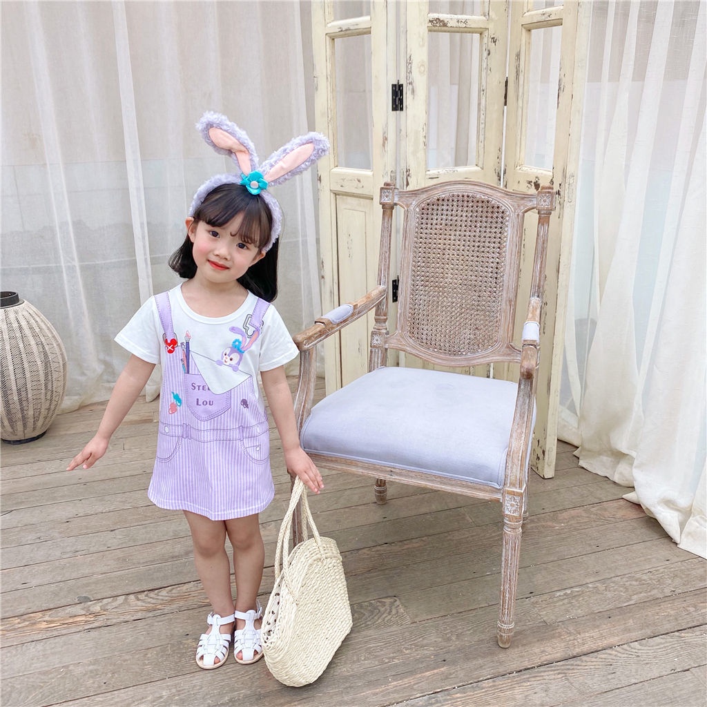 [Princess Kesli] Size 90-140 Baju anak perempuan motif kartun/Kaos anak perempuan 1-9 tahun Gaun anak Dres Kaos bayi anak perempuan