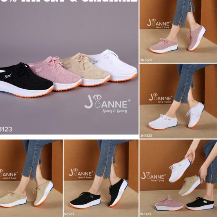 BEK.10De22ᴺ ▫ RESTOCK [ORIGINAL] JOANNE Casual Slop Sneakers Shoes Sepatu Wanita #JN3123