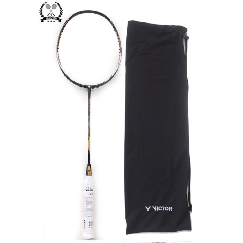 RAKET BADMINTON VICTOR THUSTER  bonus tas F LBS 30 HITAM TANPA SENAR