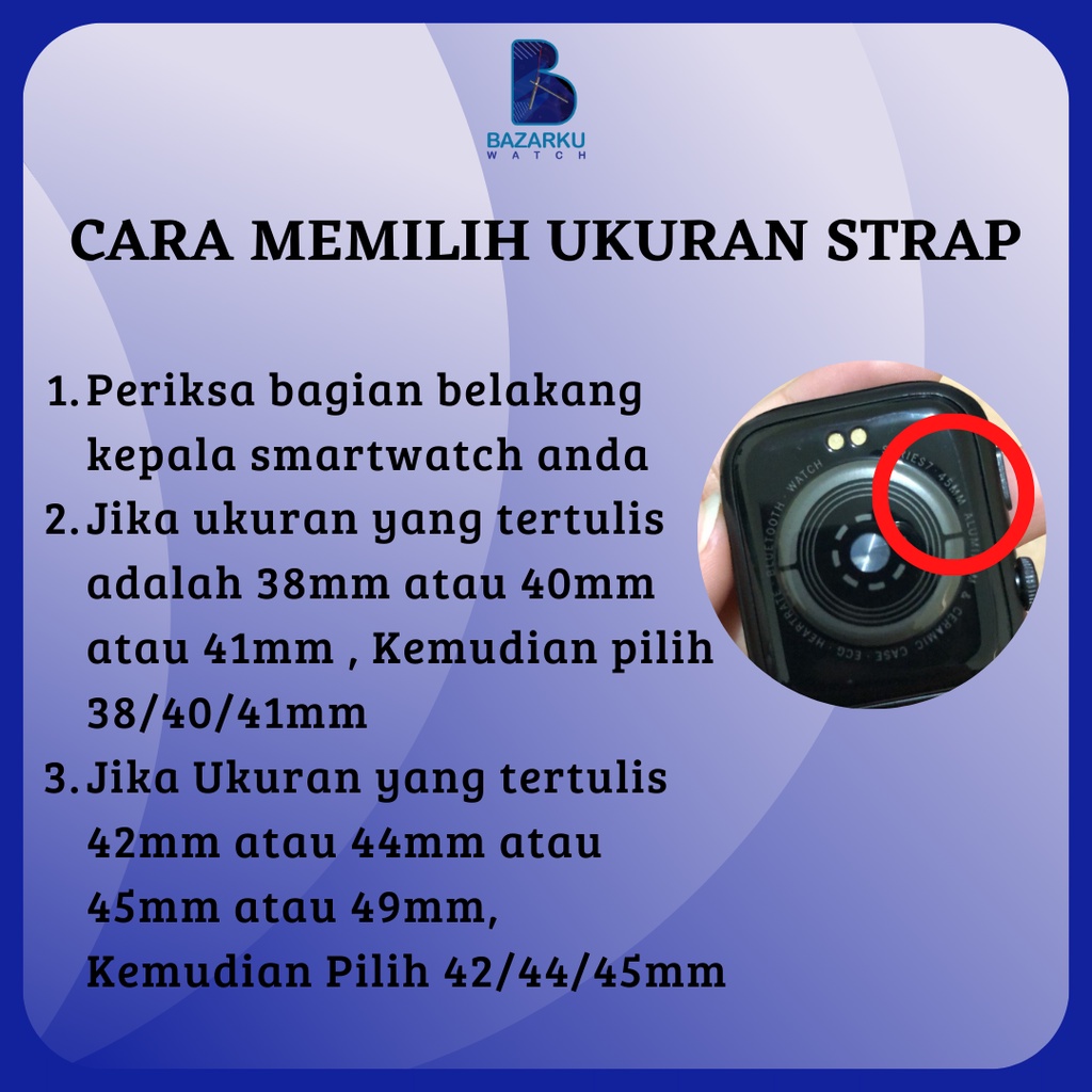 Strap Smartwatch Marine Band Size 38mm 40mm 41mm 42mm 44mm 45mm 49mm Strap Iwatch Strap T55 Tali Smartwatch