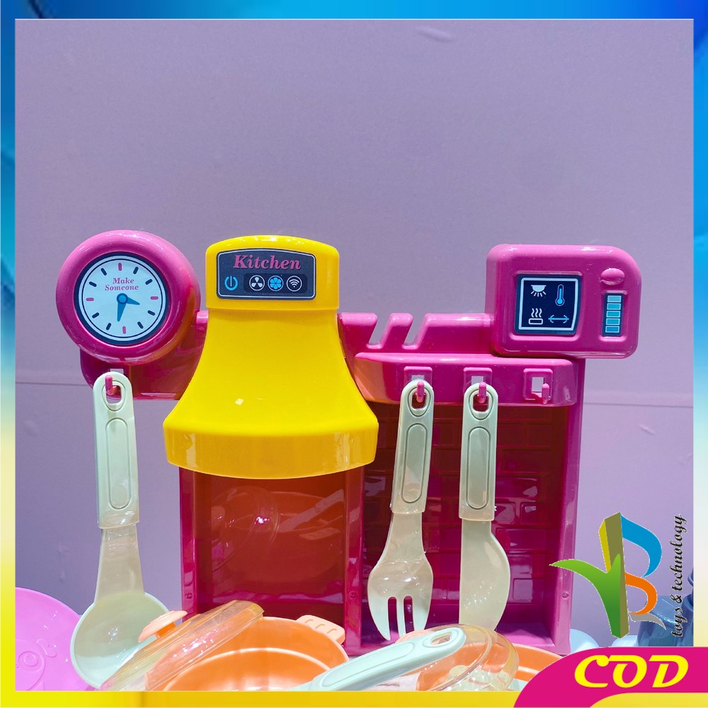 RB-M260 Mainan Anak Kitchen Set Mini Isi 36PCS Mainan Anak Perempuan Masak Masakan Lengkap Kitchenware 8038