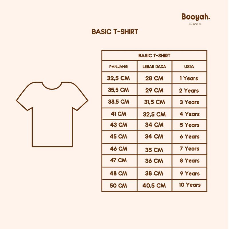 BOOYAH - BASIC TEE - KAOS ANAK BOOYAH - BAJU ANAK