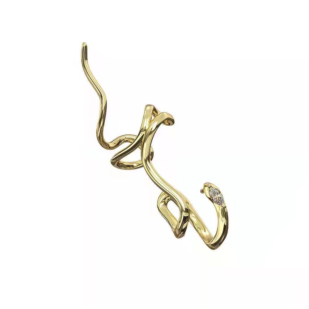 [Spirit Snake Series] Aksesoris Anting Ular Tren Temperamen Retro