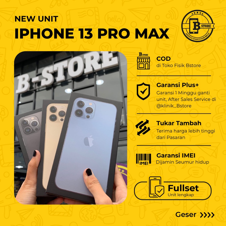 iPhone 13 Pro Max 256GB - NEW UNIT- GARANSI TAM - 256 GB - COD Jakarta - Alpine Green