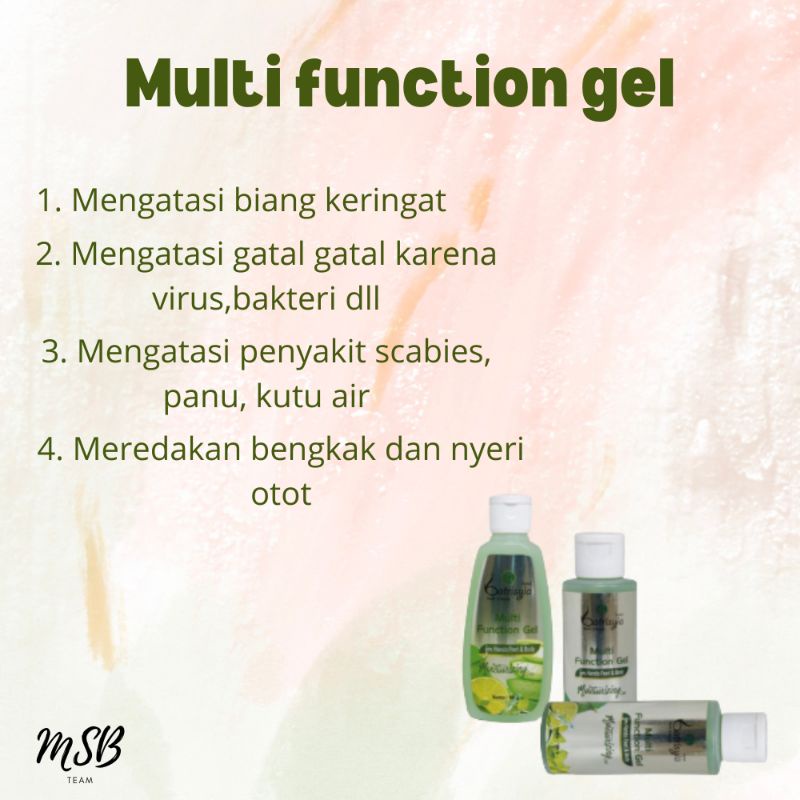 multi function gel batrisyia/ multi fungsi gel /obat salep gatal/ obat salep biduran/obat biang keringat/ obat jerawat