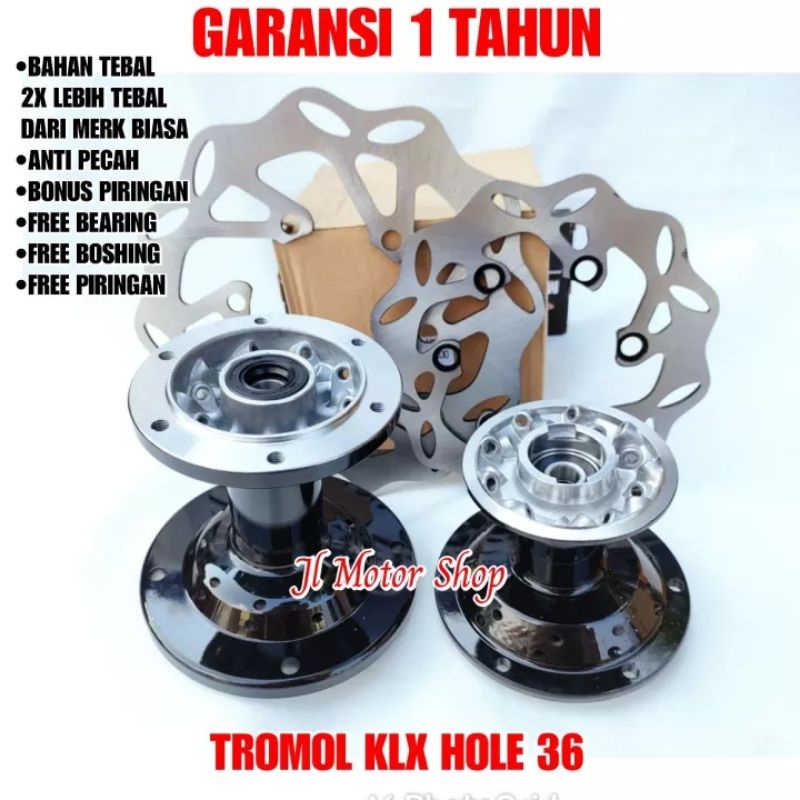 Tromol KLX 150 KLX150 Depan Belakang Cakram 36 Hole REAL PICTURE