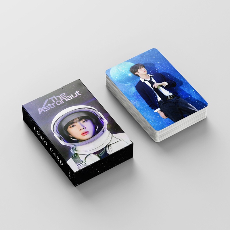 55pcs /box BTS JIN Photocards The Astronaut LOMO Card Postcard Kartu Koleksi In Stock New Arrival LY