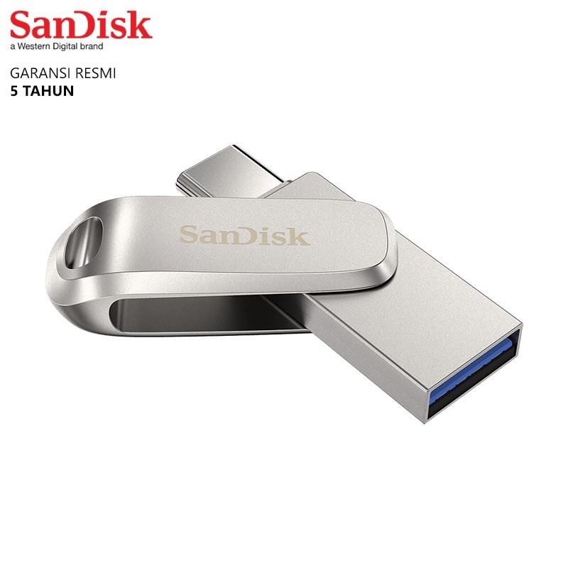 Flashdisk SanDisk OTG 64GB USB Type-C USB 3.1 Ultra Dual Drive Luxe