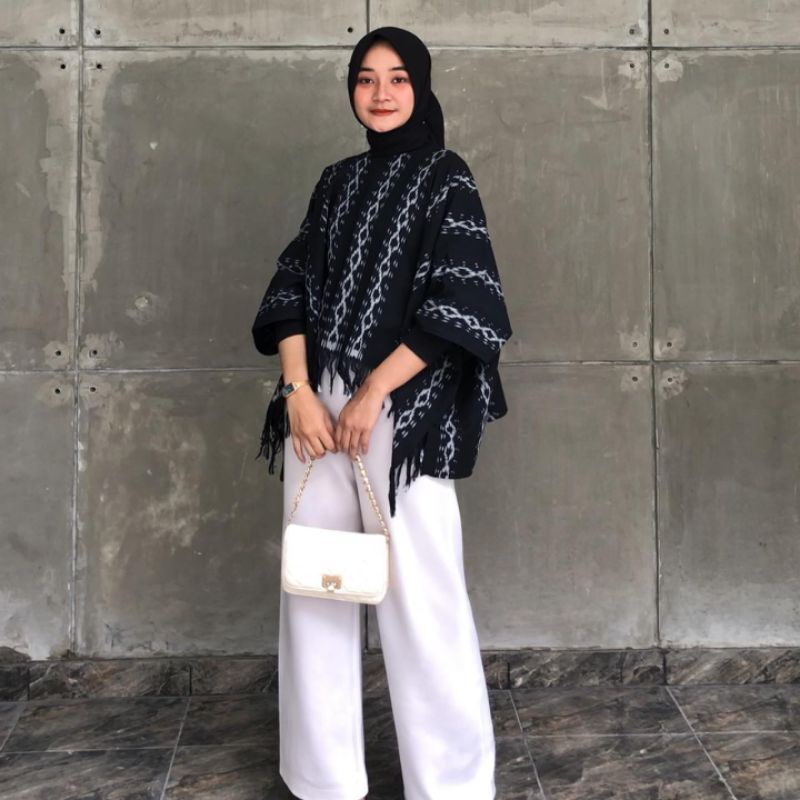 Blouse Tenun batwing jepara lombok -Baju kantor -sovinska -atasan tenun