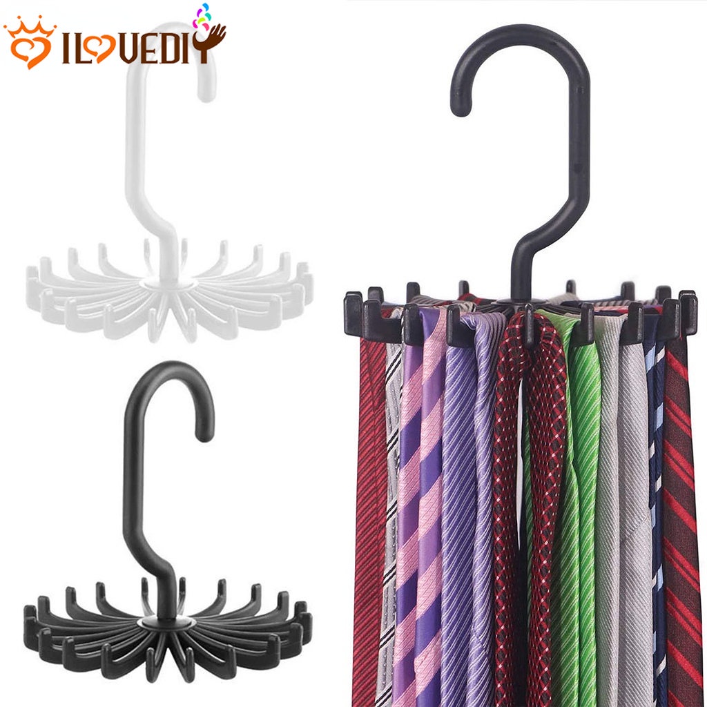 20cakar Tempat Dasi Sabuk Syal Anti slip Topi Rak Gantung360° Rotating Clothes Hanger Jewelry Handbags Storage Hook Hemat Tempat Perlengkapan Organize Rumah