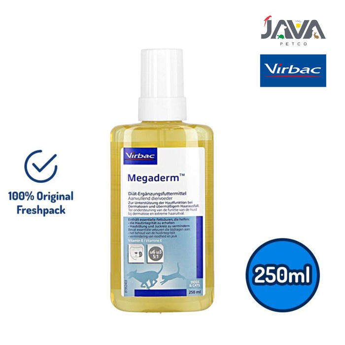 VIRBAC MEGADERM VITAMIN UNTUK KUCING & ANJING 250 ML