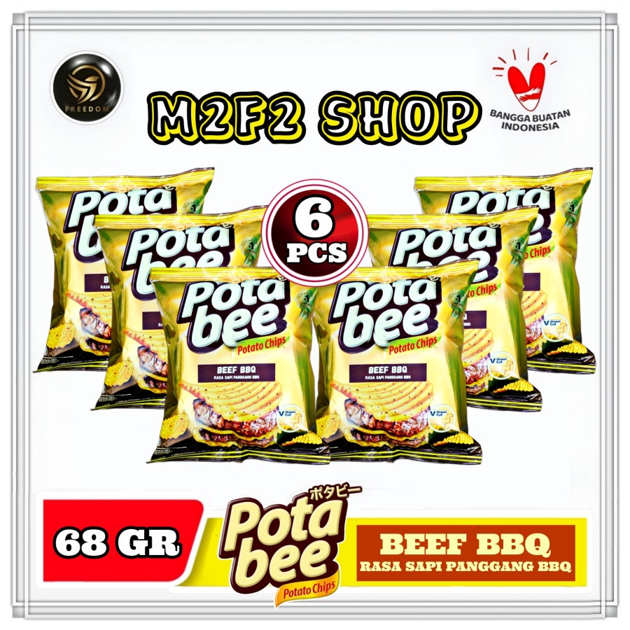 

Keripik Kentang Potabee Rasa Daging Sapi | Beef BBQ - 68 gr (Kemasan 6 Pcs)