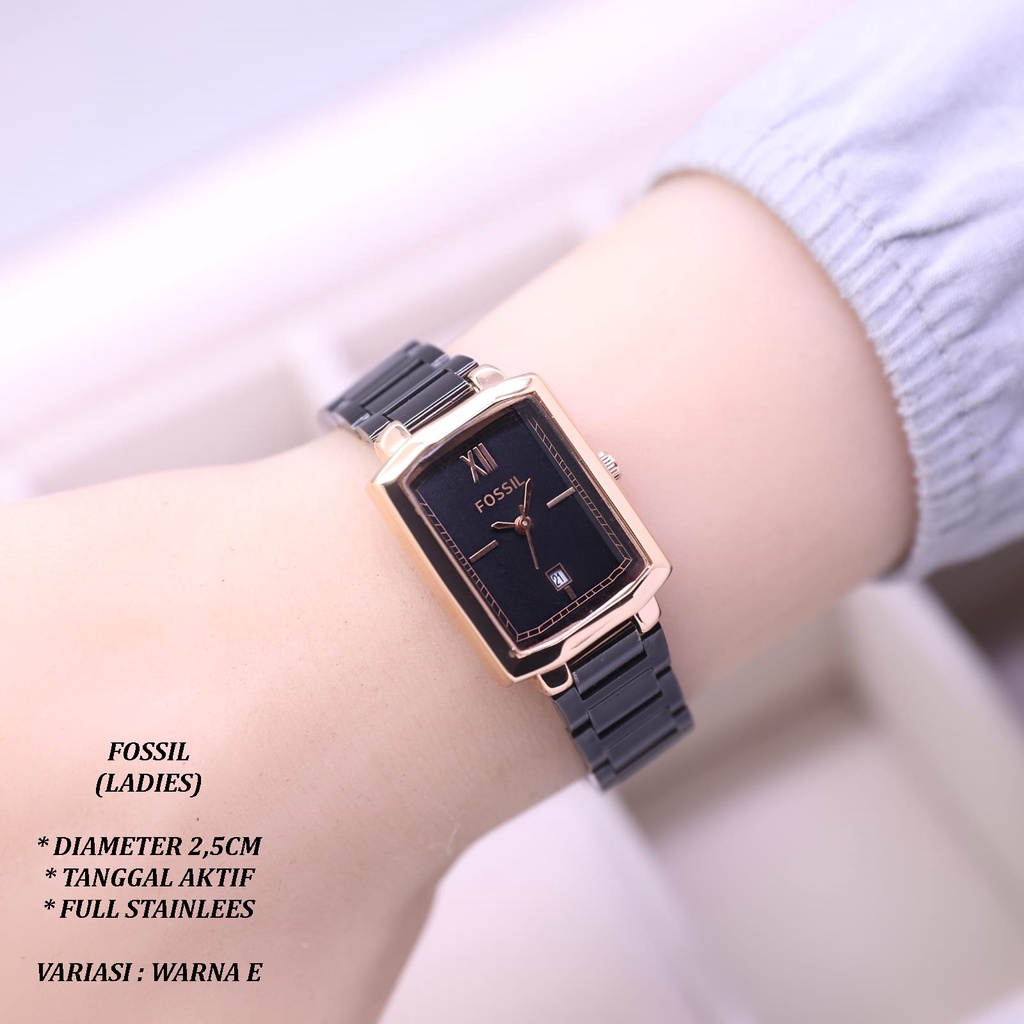 (BISA COD) JAM TANGAN WANITA FASHION LS3177 FULL STAINLEES TANGGAL AKTIF