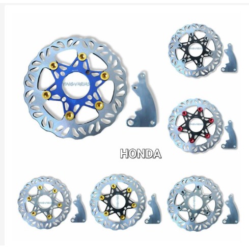 paket piringan rotor model psm  plus dics+breket  standar 220 universal honda metic lubang 4 beat scoopy vario dan lainya