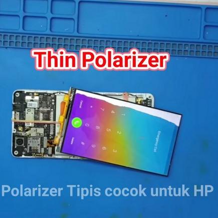 ヺ Polarizer LEMBARAN Tipis 15 cm * 15 cm, 20 cm * 20 cm, 25 cm Polaris LCD Polariser untuk HP MURAH ➚