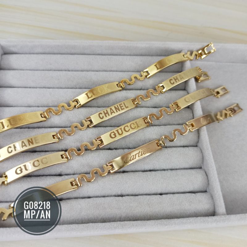 Gelang Fashion Plat Branded G08218