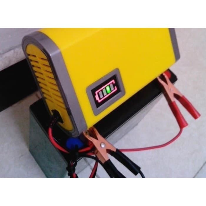 Charger aki / Cas aki motor mobil 6A / charger aki sunpro 12v6a