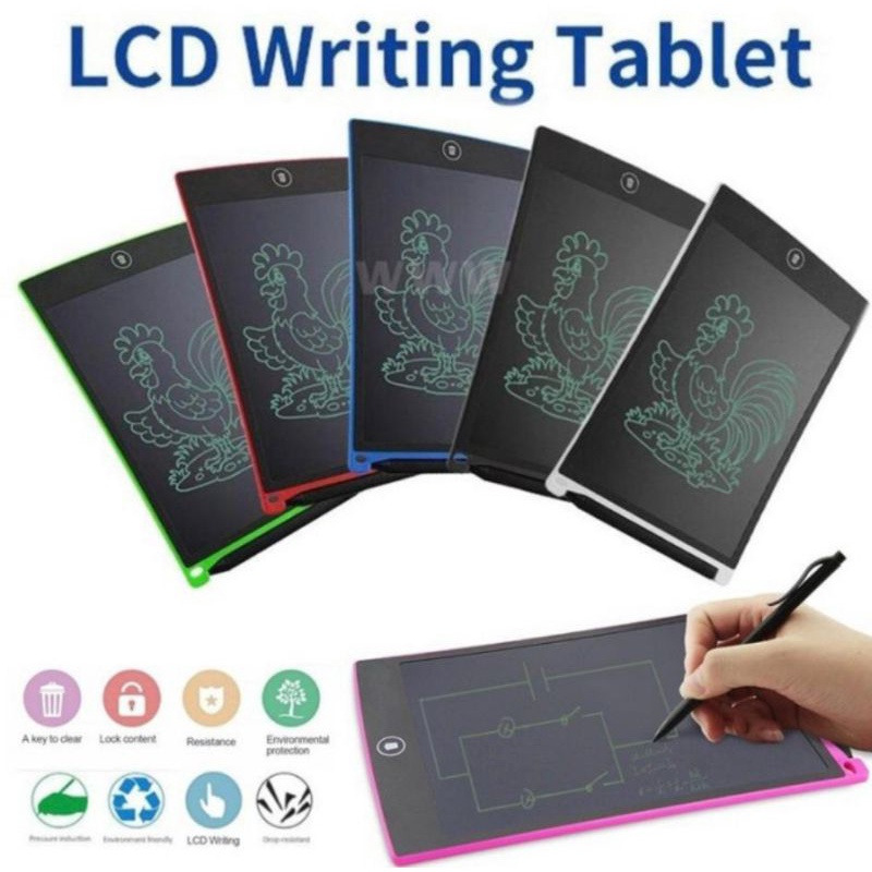 LCD writing tablet / papan tulis 8,5 inc