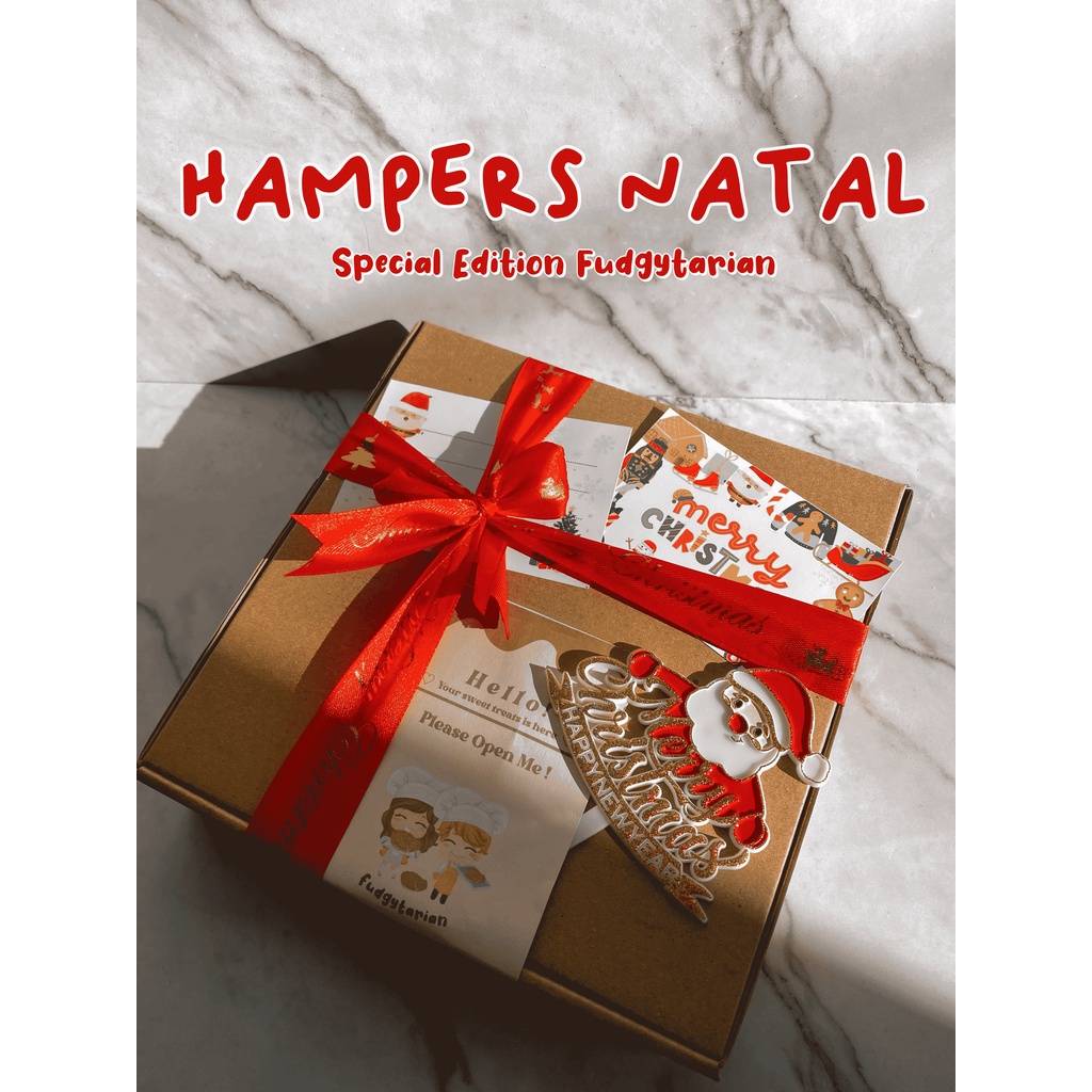 

Hampers Natal / Hampers Christmas / Merry Christmas / Kado Natal Murah / Pie Brownies Fudgytarian