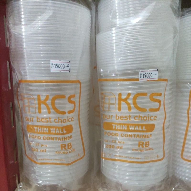 THINWALL 200 ML ROUNDBOWL KCS ISI 25 SET