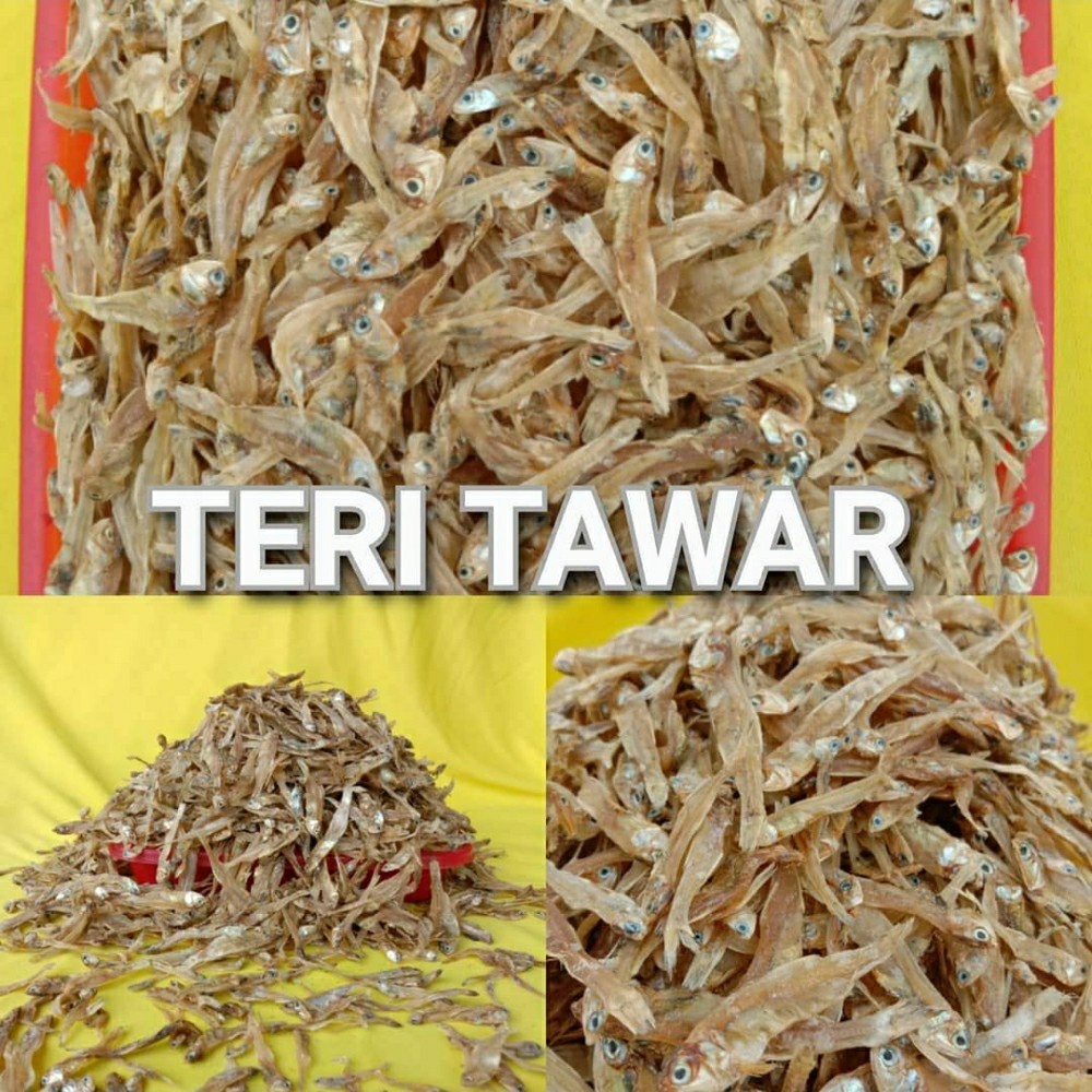 

IKAN TERI TAWAR KERING/ IKAN ASIN TERI KECIL TERI KALIMANTAN TAWAR SUPER 100 GRAM