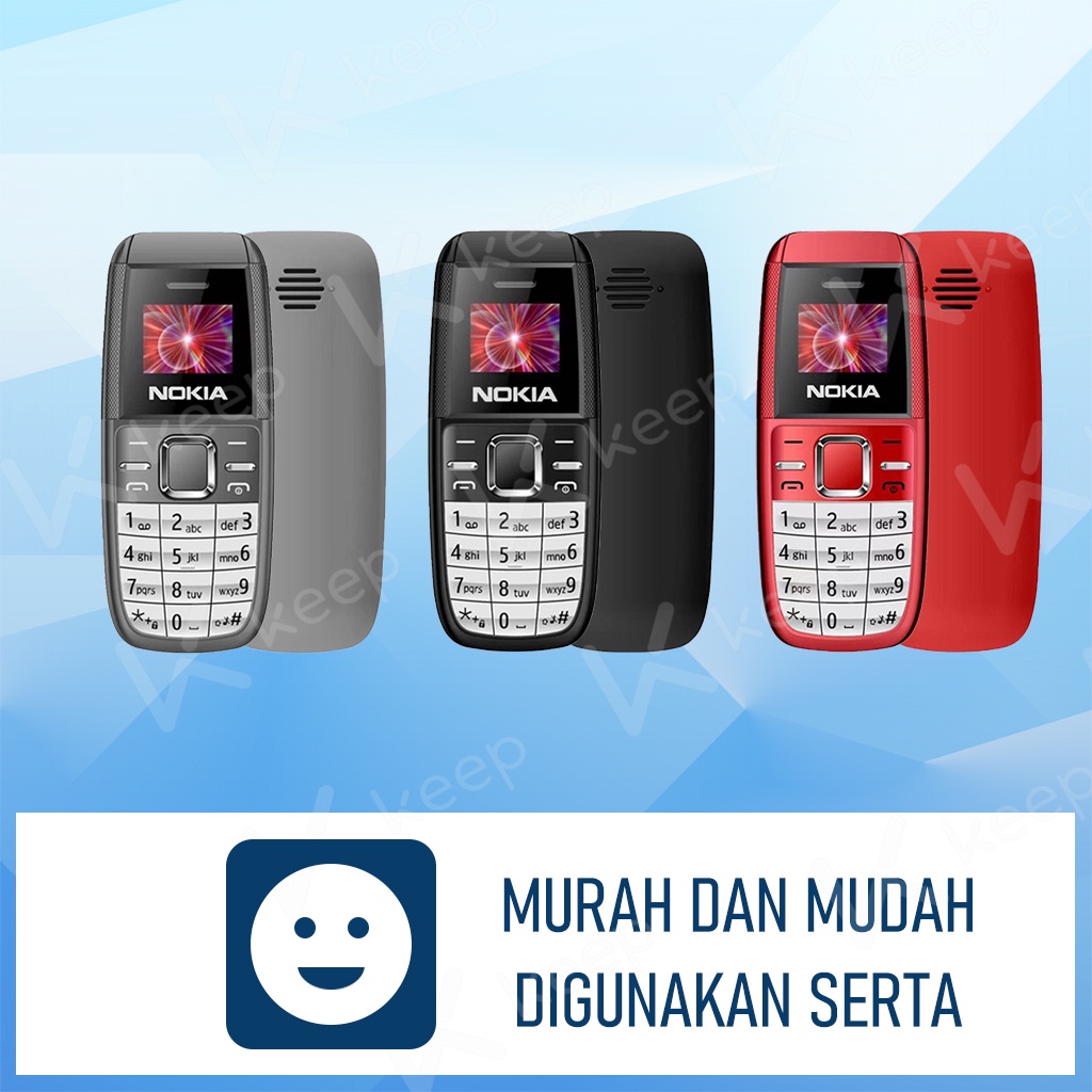 COD Noki a BM200 HP NOKI A 105 2017 Mini DUAL SIM Bisa Bahasa Indonesia