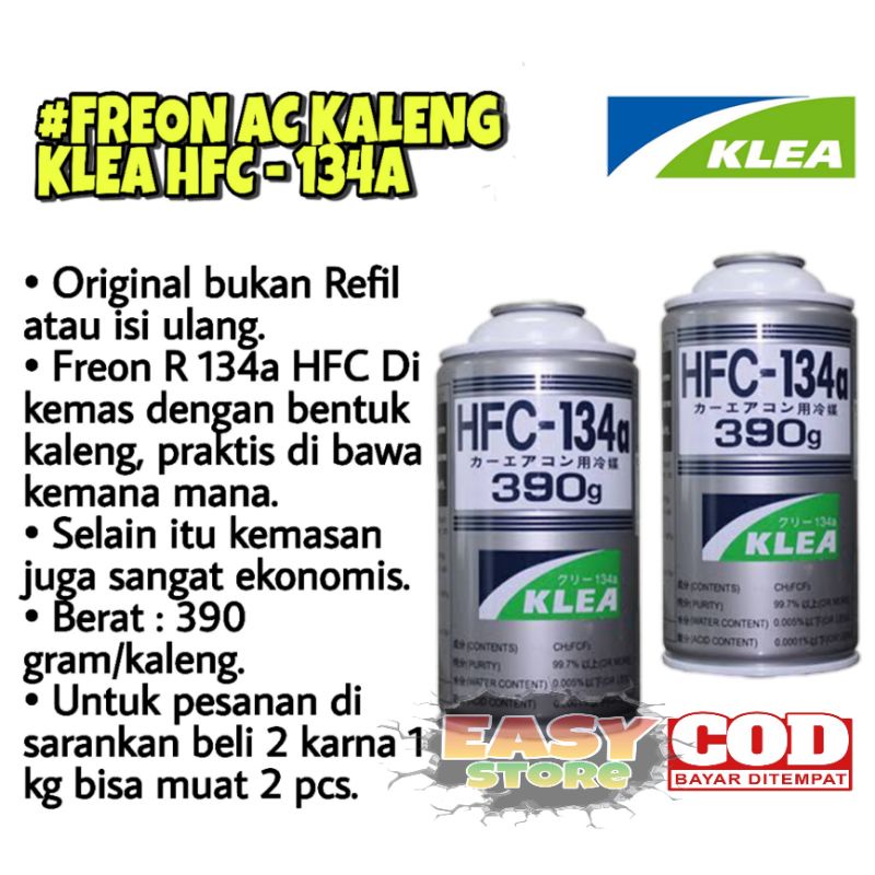 Jual Freon Ac KLEA HFC 134a 390 Gram Original / Freon Portabel/ Freon