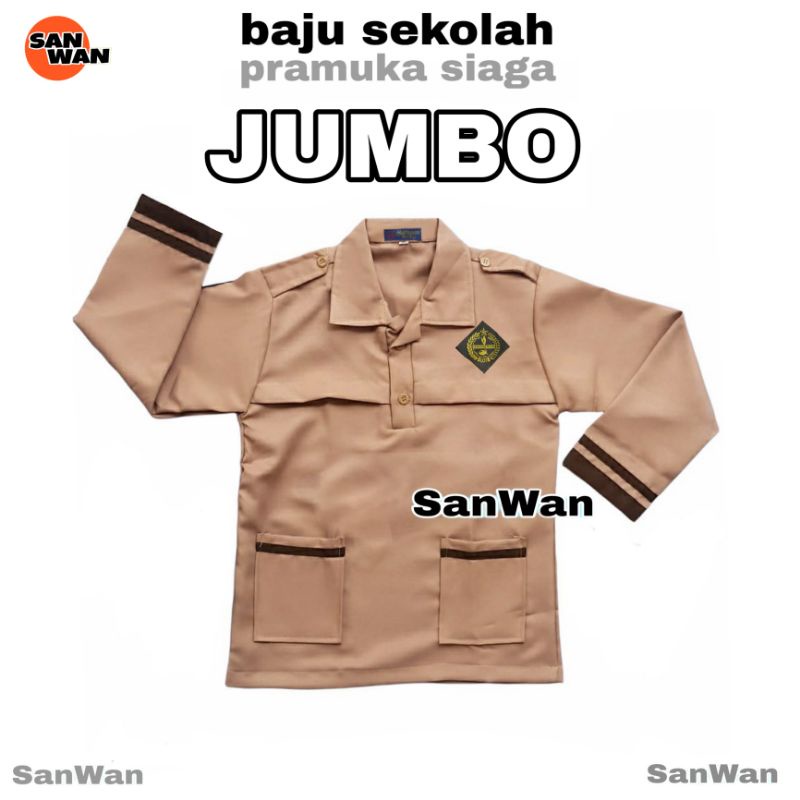 Baju Pramuka Siaga Jumbo Seragam Sekolah SD Lengan Panjang