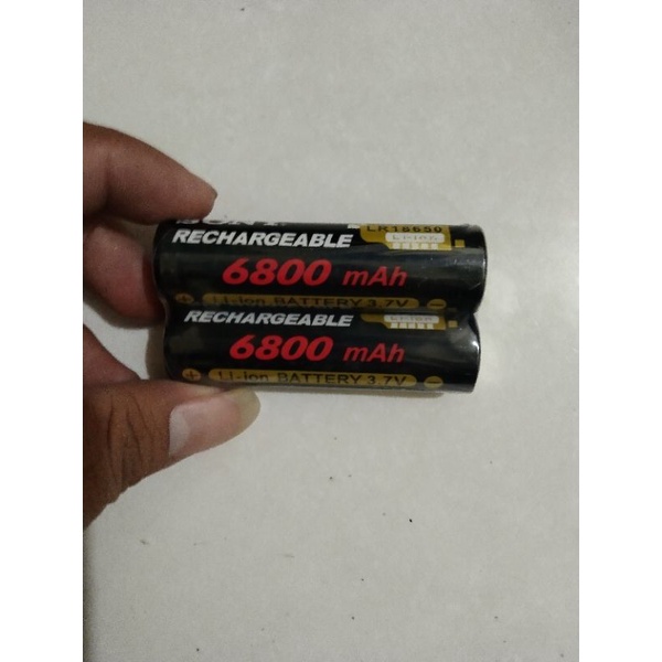 Baterai Sony 6800 mAh 3.7 V 18650 1 Pasang