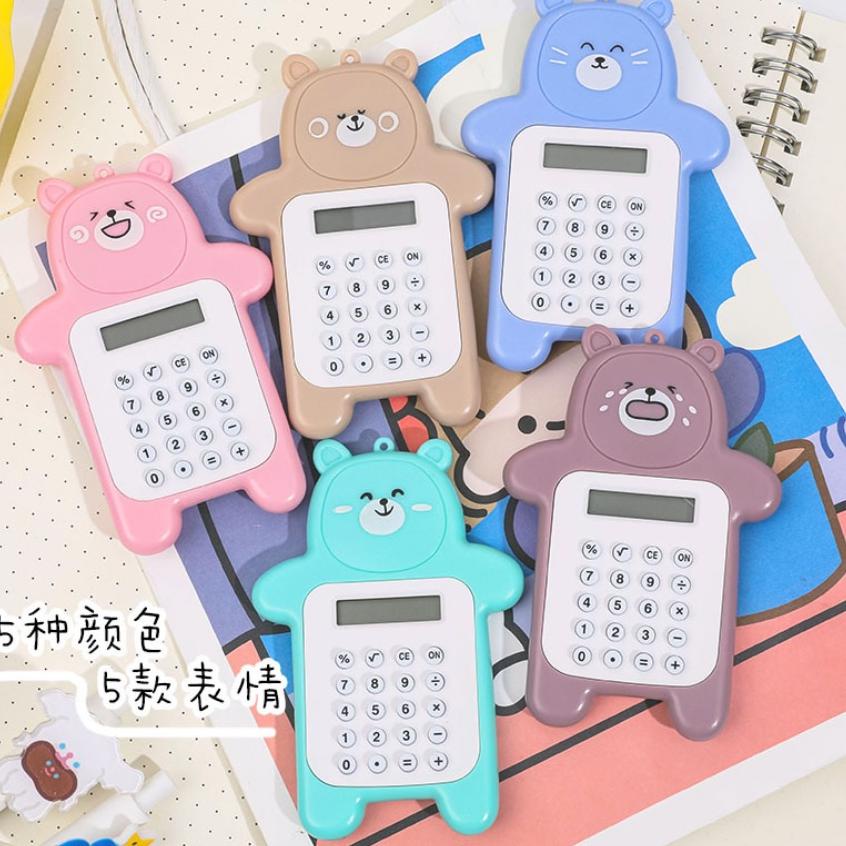 

↰ NEW Kalkulator 8 Digit Mini Portable Desain Kartun Beruang ➠