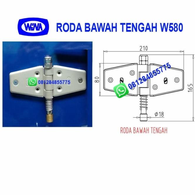 Roda Bawah Tengah Wina W580 Untuk Pintu Garasi