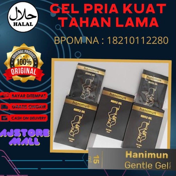 COD Hanimun Gentel Gel Original Obat Kuat Herbal Oles Pria Laki Laki Tahan - hanimun 1box