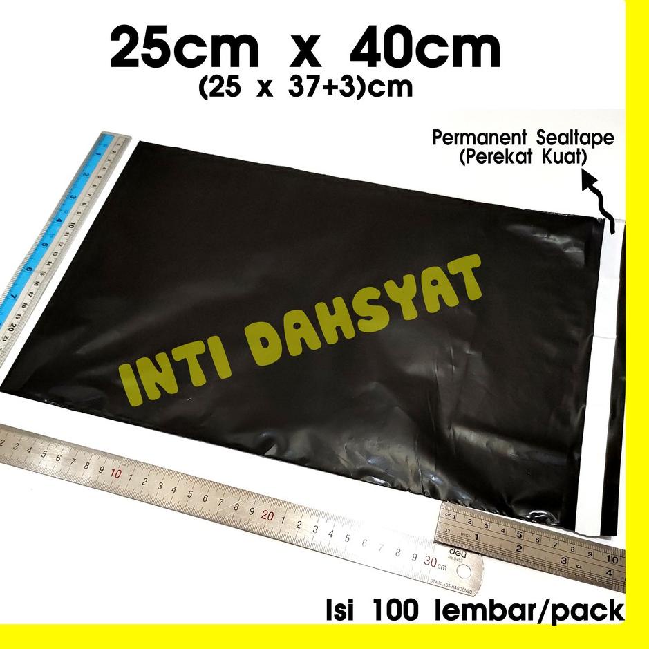 

¤¤» POLYMAILER HITAM GLOSSY 25x40 Isi +/-100lembar Plastik Amplop Kurir Toko Online Shop DHL JNE SiCepat J&T