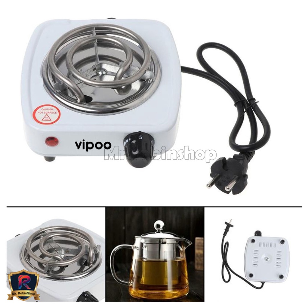 Kompor Listrik Mini Vipoo V-059 - Electric Stove Portable Hot Plate Electric Cooking / Kompor Elektrik Portable Traveling 500W