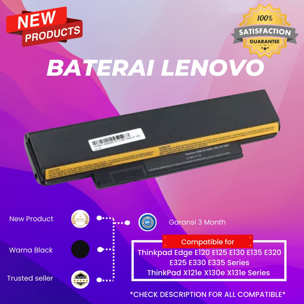 Baterai Laptop Lenovo Thinkpad X121E X130E X131E