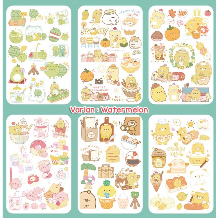 Stiker Sticker Setiker Wallsticker Walsetiker Wallstiker Mini Sticky Notes Note Message Japanese Korean Korea Lucu kartun girl finger Memo Label Mini Cute Pembatas Buku Books Diary Diari Anak Cewek Murah Bagus Lucu Mainan Tempelan HP @banyak