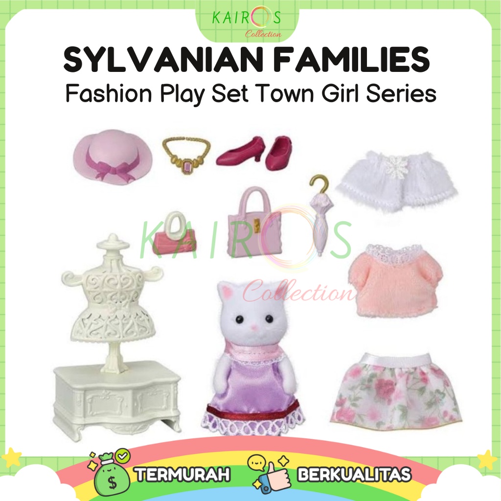 Sylvanian Families Fashion Play Set Town Girl Series Persian Cat Over 140 Styles