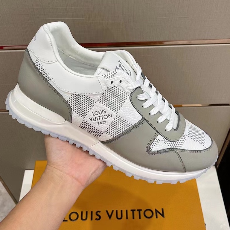 sepatu cowok sneaker pria lv2022 men shoes run away motif damier new mirror vip p1shoes