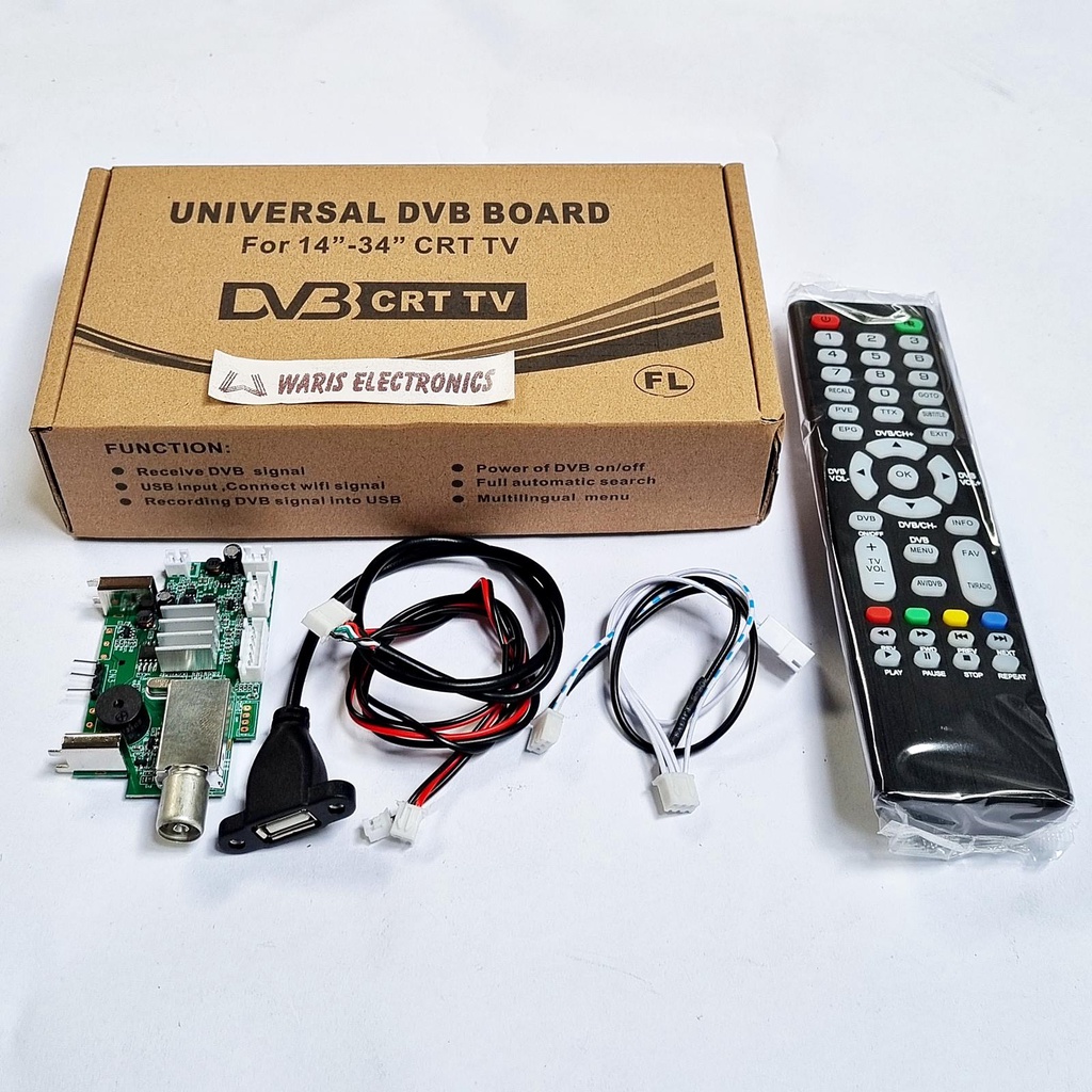 Tuner TV Digital DVB T2 CRT TV Universal 14" - 34"