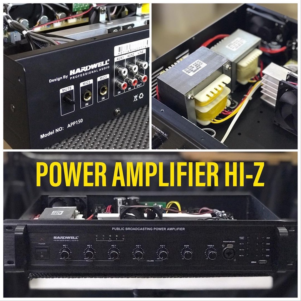 Power Amplifier Hardwell APP-150 - Power Ampli Speaker Total 150 Watt - APP150