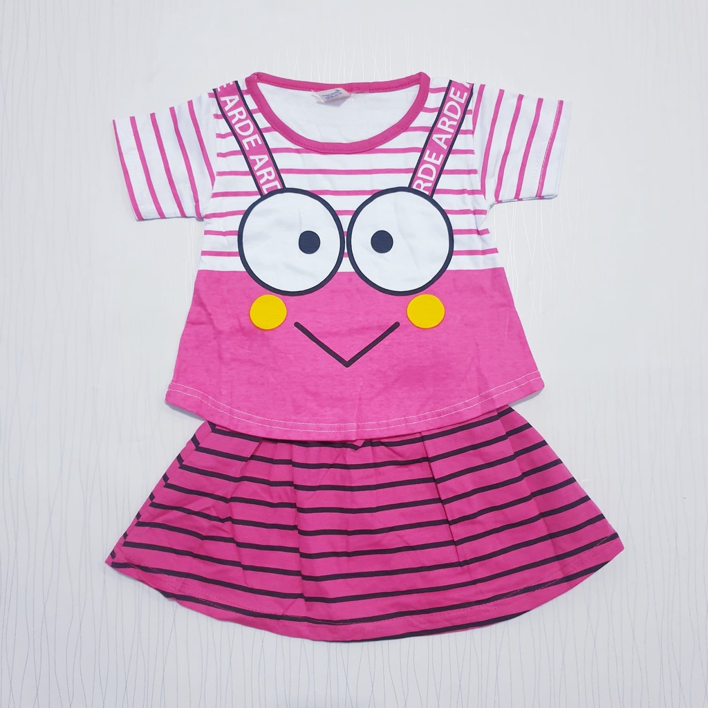 setelan rok anak perempuan usia 0-12 bulan / pakaian baby dress &lt; 1 tahun baby gracia