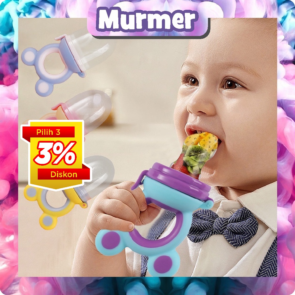 MurmerOfficial Dot Buah Empeng Bayi MPASI Multifungsi Baby Fruit Feeder BPA Free R838