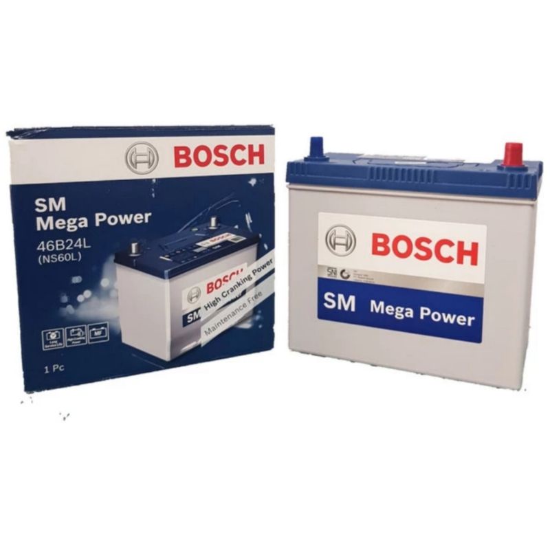 aki/accu mobil NS60L Bosch aki/accu kering 42ah baterai aki mobil