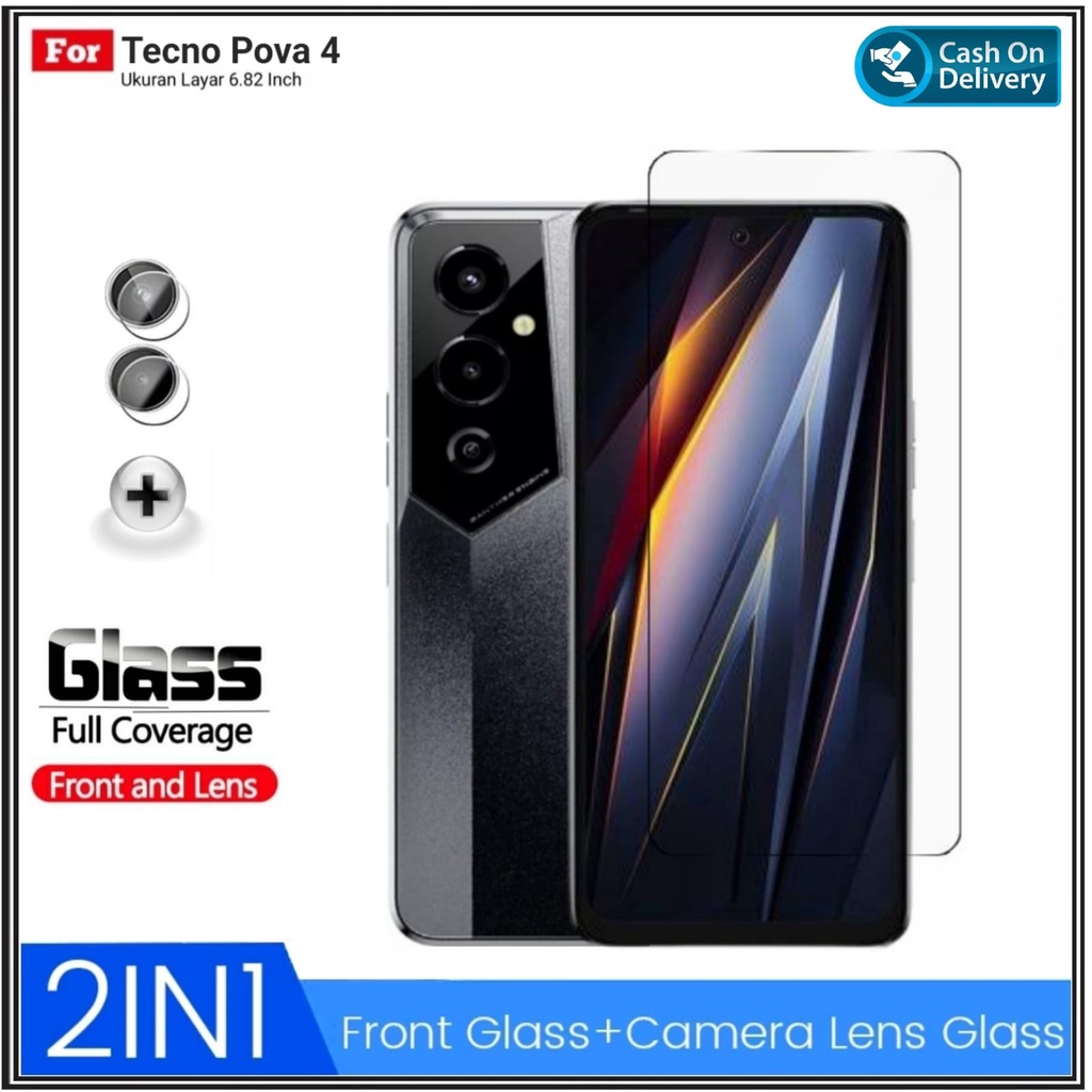 Tempered Glass Tecno POVA 4 Tecno POVA 4 PRO Anti Gores Camera Tecno