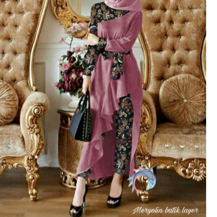 EXCLUSIVEPCS SET BELLALUNA BATIK SETELAN ATASAN TUNIK DAN CELANA BALOTELI FEPMS ADA VIDEO REVIEW ASL