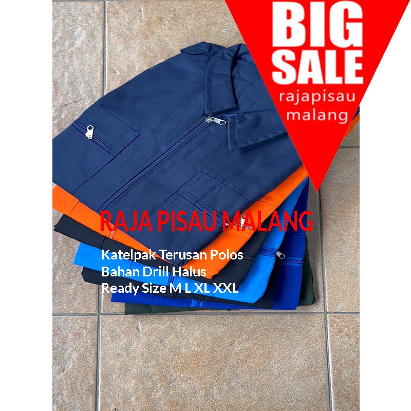 Werpack Safety Polos | wearpack bengkel | baju bengkel | seragam kerja proyek Bahan Drill